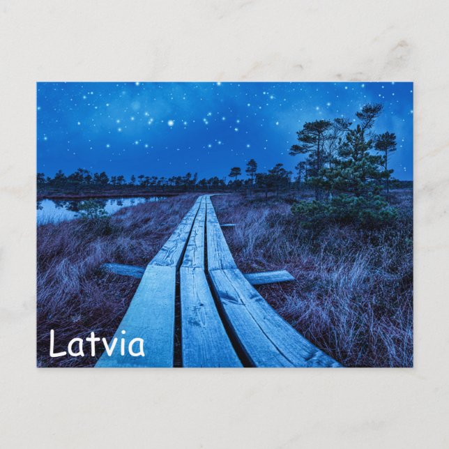 Carte Postale Nuit des marais (Devant)