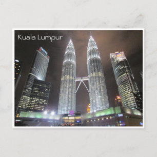 Carte Postale nuit des tours de petronas