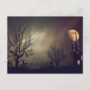 Carte Postale Nuit d'Halloween effrayante