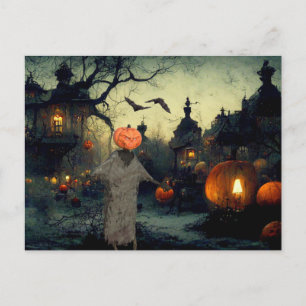 Carte Postale Nuit d'Halloween effrayante