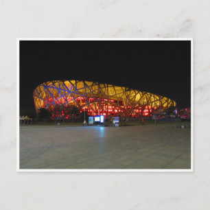 Carte Postale nuit du stade national de beijing