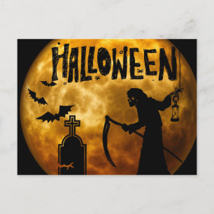 Carte Postale Nuit effrayante d'Halloween