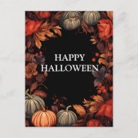 Nuit effrayante d'Halloween avec des friandises ou