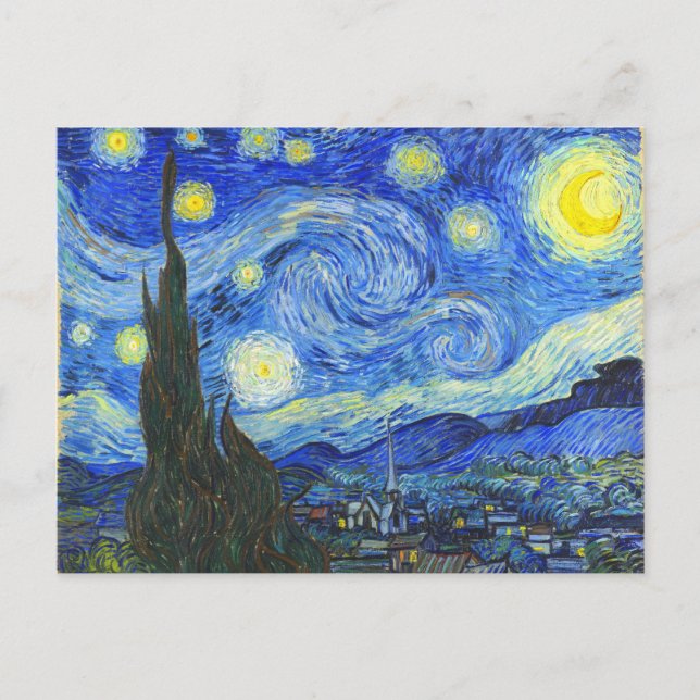 Carte Postale Nuit étoilée par Vincent van Gogh (Devant)