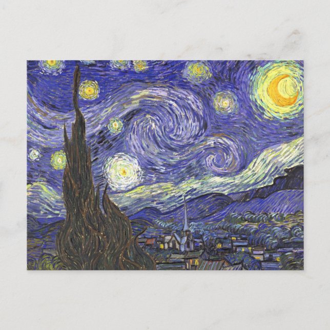 Carte Postale Nuit étoilée par Vincent van Gogh (Devant)