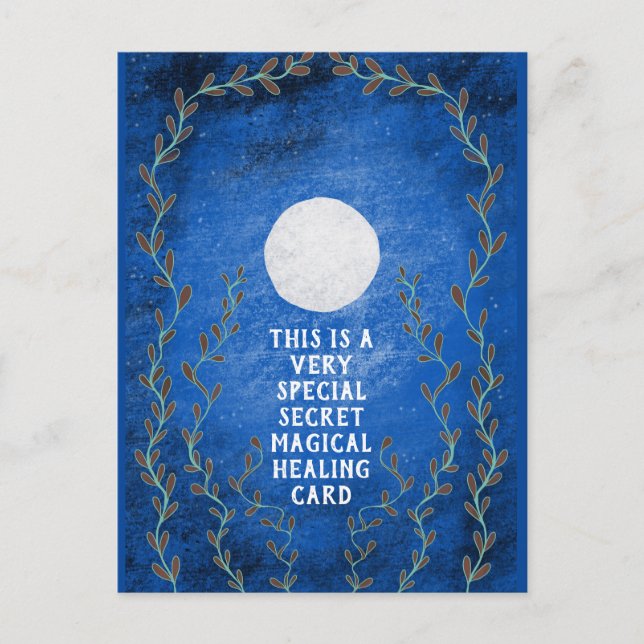 Carte Postale Nuit secrète magique spirituelle lune guérissez vi (Devant)