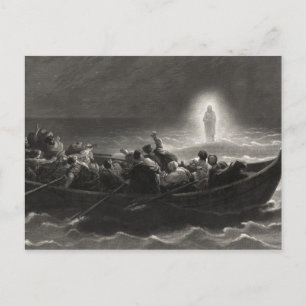 Carte postale "Nuit sur la mer de Galilée"