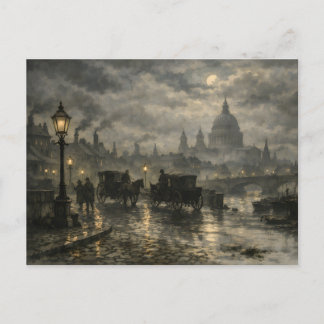 Carte Postale Nuit victorienne à Londres par BurnsInHell