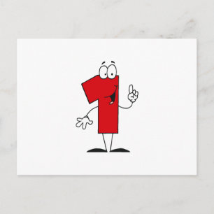 Carte Postale Numéro 1er Anniversaire T-shirts et cadeaux