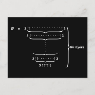 CARTE POSTALE "NUMÉRO DE GRAHAM"