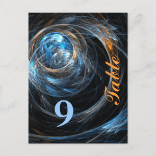 Carte postale Numéro de table autour du monde