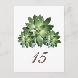 Carte postale Numéro de table de Mariage simple