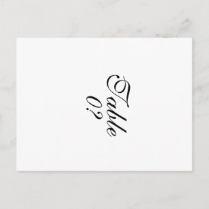 Carte Postale "Numéro de tableau" "créez le vôtre"