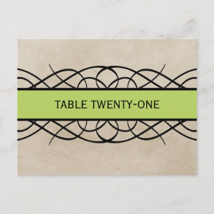 Carte postale Numéro de tableau de la frontière ve