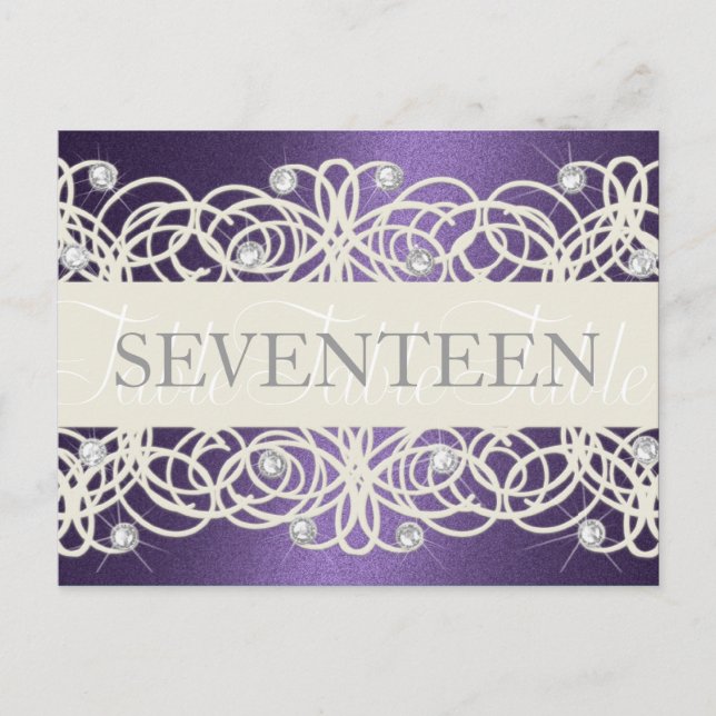 Carte Postale Numéro de tableau Shimmer et Crystals (Devant)