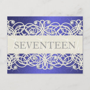 Carte Postale Numéro de tableau Shimmer et Crystals