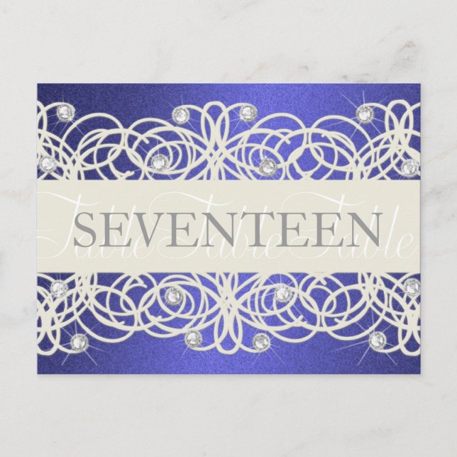 Carte Postale Numéro de tableau Shimmer et Crystals (Devant)