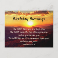 Numéros de Bénédiction Anniversaire 6:24-26 Couche