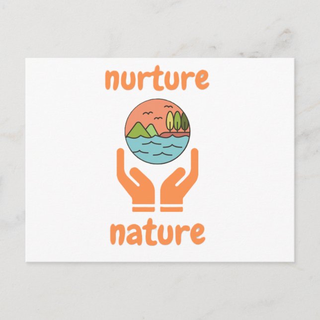 Carte Postale Nurture of nature, life quotes  (Devant)