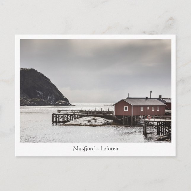 Carte Postale Nusfjord Lofoten Norvège (Devant)