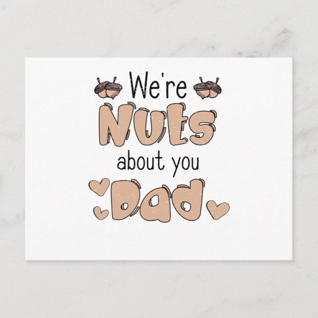 Carte Postale Nut Fête des pères Papa Père Amour Fête des hommes (Devant)