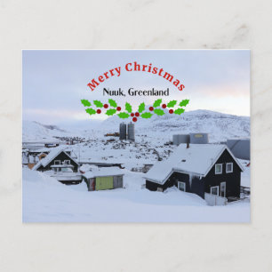 Carte Postale Nuuk, Groenland voeux de Noël