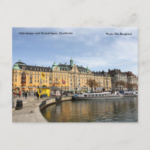 Carte Postale Nybrokajen et Strandvägen, Stock...