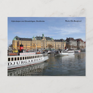 Carte Postale Nybrokajen et Strandvägen, Stockholm...