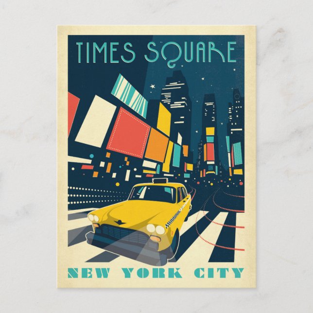 Carte Postale NYC - Carré du temps (Devant)