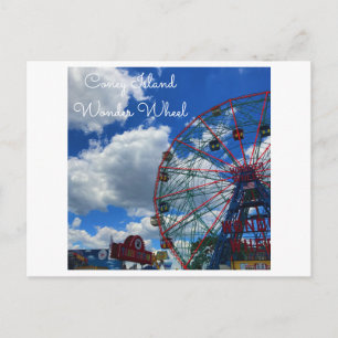 Carte Postale NYC Coney Island Wonder Wheel