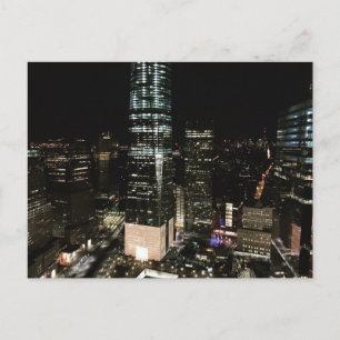 Carte postale NYC New York Night Lower Manhattan L