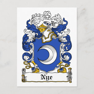 Carte Postale Nye Family Crest