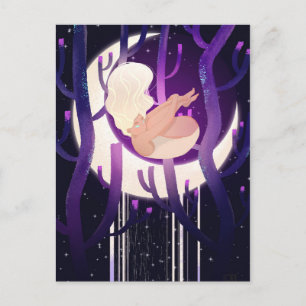 Carte Postale Nymphe de lune à Woods