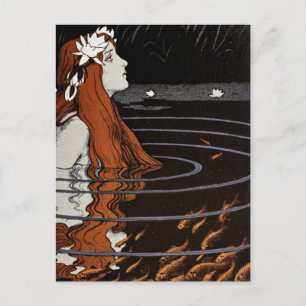 Carte postale Nymphe vintage