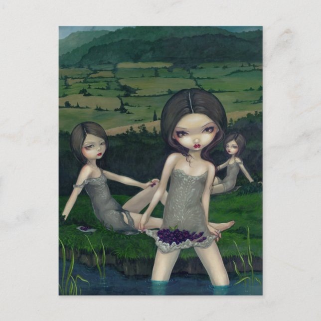 Carte postale "Nymphs Collecting Berries" (Devant)