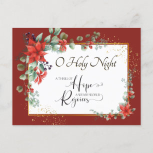 Carte Postale O Holy Night" Weary World se réjouit Noël