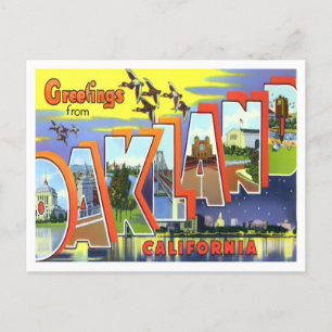 Carte postale Oakland, Californie Big Letters