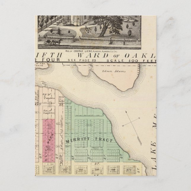 Carte Postale Oakland, vicinity (Devant)