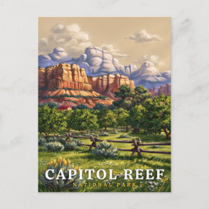 Carte Postale Oasis du désert du parc national de Capitol Reef