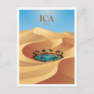 Carte Postale Oasis Huacachina Ica Pérou