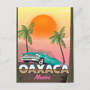 Carte Postale Oaxaca affiche de voyage au Mexique