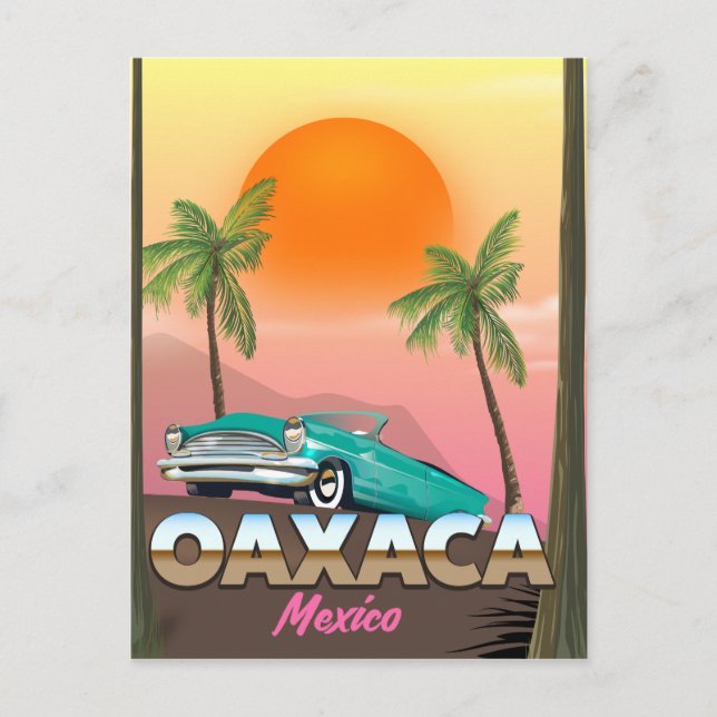 Carte Postale Oaxaca affiche de voyage au Mexique (Devant)