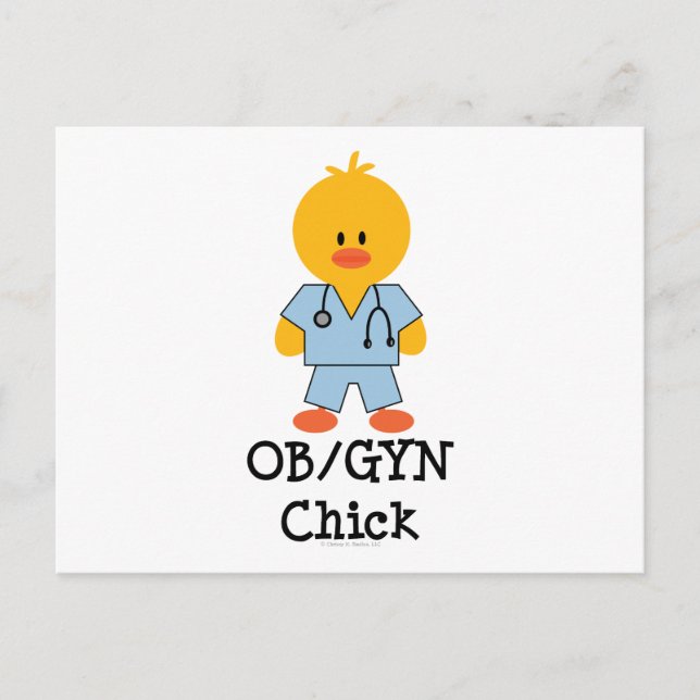 Carte postale OB/GYN Chick (Devant)