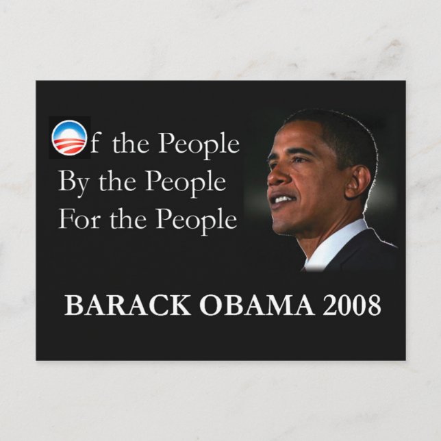 Carte postale Obama (Devant)