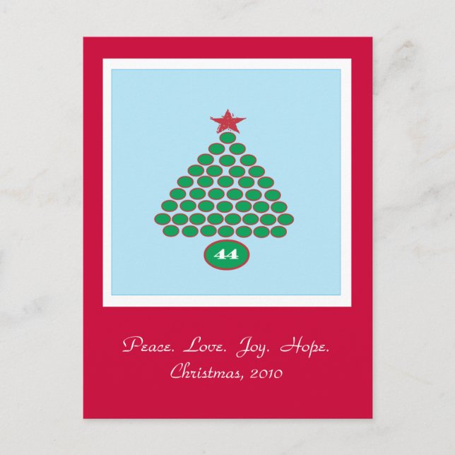 Carte postale Obama 44 Noël (Devant)