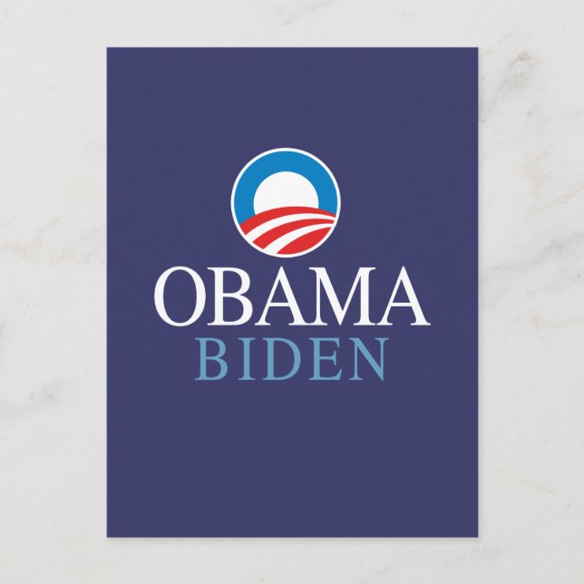 Carte Postale Obama Biden (Devant)