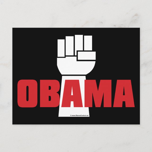 Carte Postale Obama Est Juste ! (Devant)
