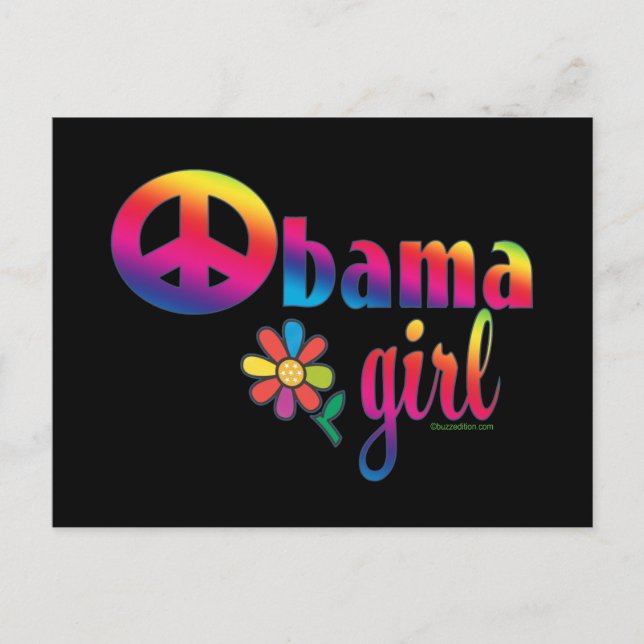Carte Postale Obama Girl (Devant)