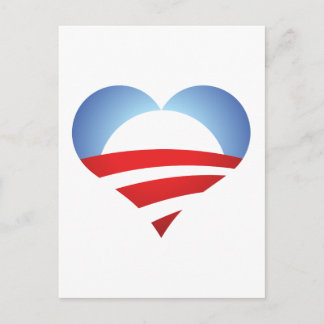 Carte Postale Obama Heart