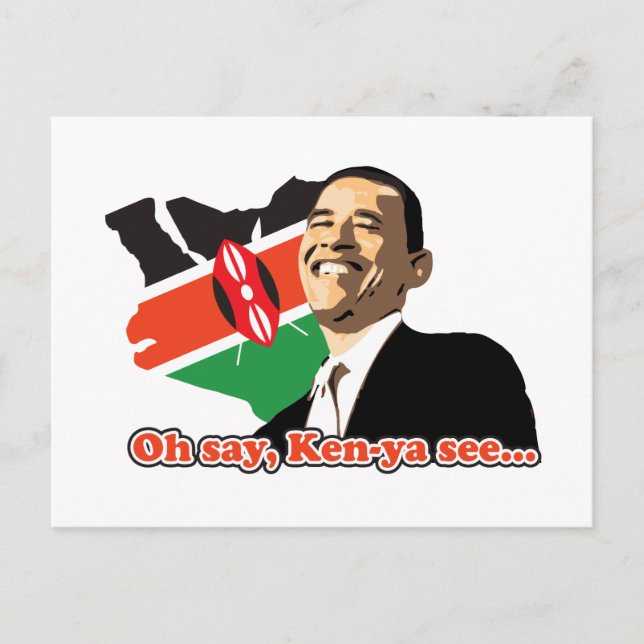 Carte Postale Obama Kenya (Devant)